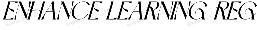 ENHANCE LEARNING REG字体转换 ENHANCE LEARNING REG字体转换